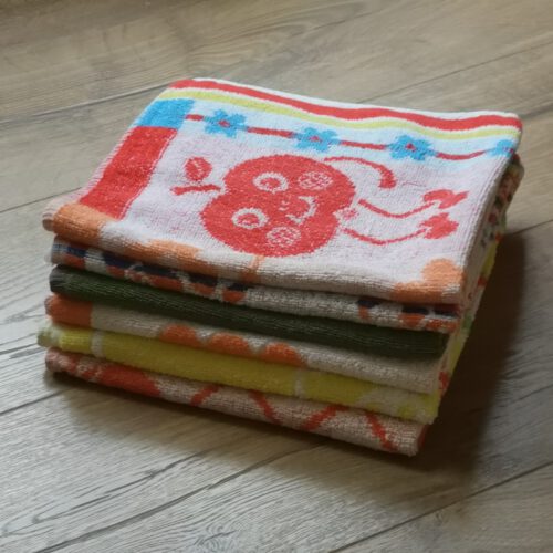 Vintage katoen keukenhanddoek