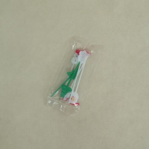 Vintage kunststof prikkertjes kerst