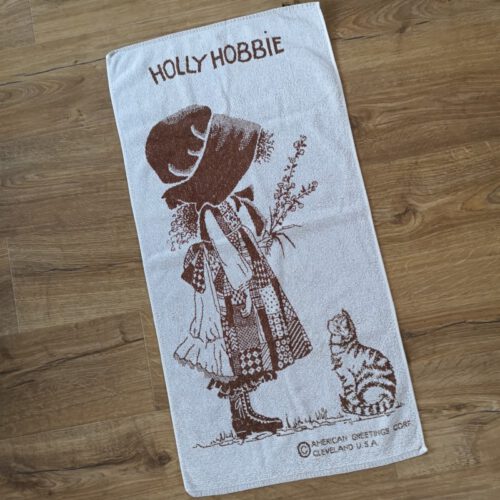 Vintage katoen handdoek Seahorse Holly Hobbie