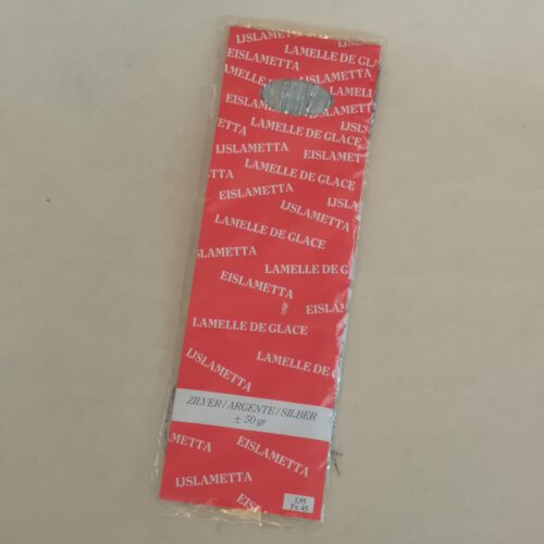 Vintage Lametta zilver