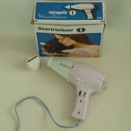 Vintage föhn Moulinex roze