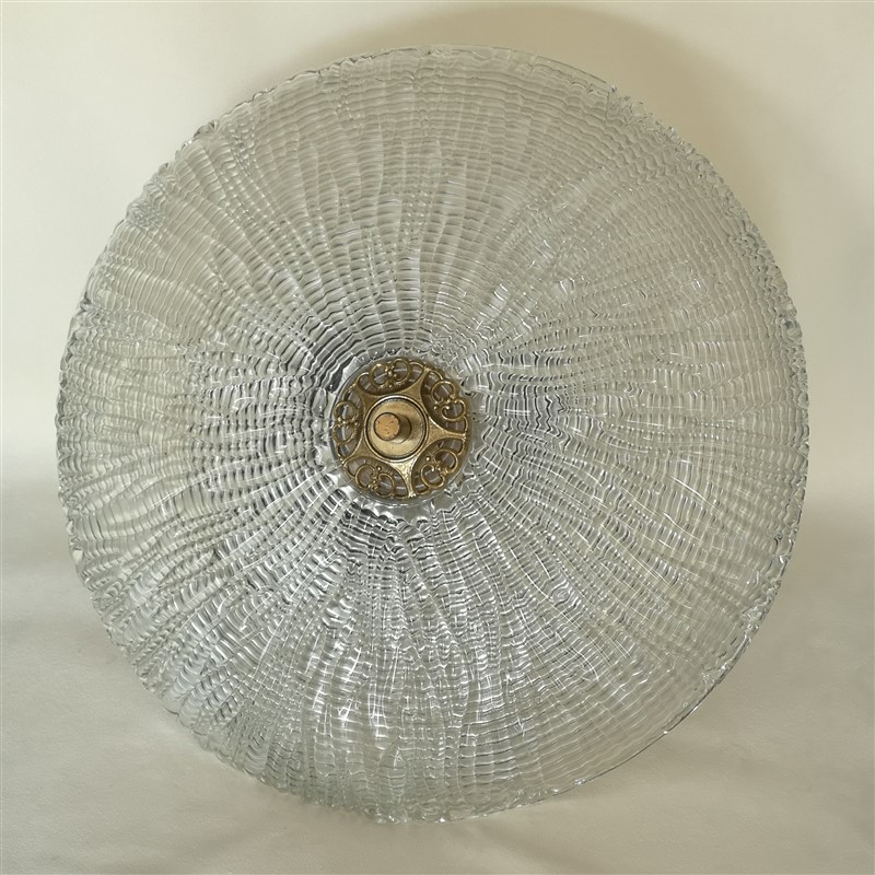 ontwikkeling Wissen Hoop van Vintage plafondlamp / plafonnière met glazen schaal - Bij-Ma-Ria | vintage  en retro winkel