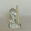 Vintage glazen kandelaar kerst engel - Afbeelding 3