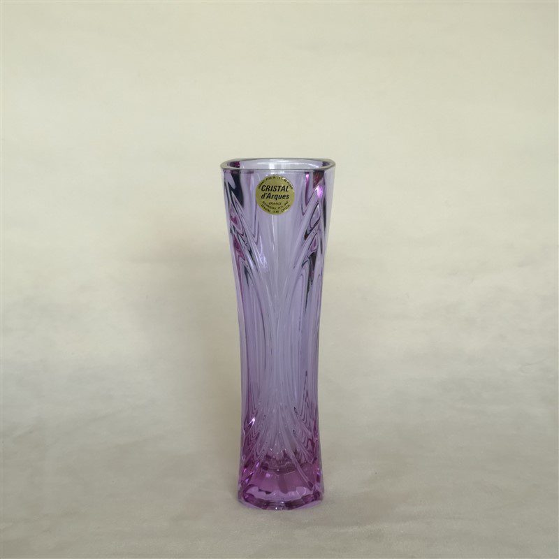 landelijk details Verstenen Vintage vaas Cristal d'Arques France paars - Bij-Ma-Ria | vintage en retro  winkel