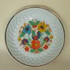 Vintage porselein schaal / sierbord Bavaria Schumann Arzberg Germany vogel en bloemen