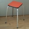 Vintage keuken kruk oranje formica