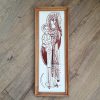 Vintage tegeltableau Maria met kindje Jezus H.Wolters