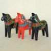 Vintage Dalarna paard zwart Nils Olsson - Afbeelding 4