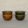 Vintage schaaltjes Coldiz GDR 4 stuks groen en bruin - Afbeelding 2