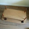 Vintage fineer / hout salontafel ingelegde tegels Adri - Afbeelding 4
