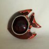 Vintage keramiek schaaltje vis Vallauris stijl Fat lava - Afbeelding 2