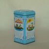 Vintage blikje Venz blauw