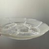 Vintage glazen hapjesschaal bloem - Afbeelding 3