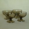 Vintage rookglazen ijscoupes / dessertschaaltjes Luminarc 4 stuks - Afbeelding 2
