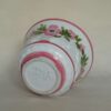 Vintage keramiek bloempot wit met bloemen Italy 01222/17 - Afbeelding 4