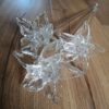 Vintage glazen bloemen 3 stuks narcis