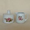 Vintage porselein roomstel Royal Schwabap roze roosjes