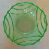 Vintage annagroen glas / uraniumglas schaal - Afbeelding 2