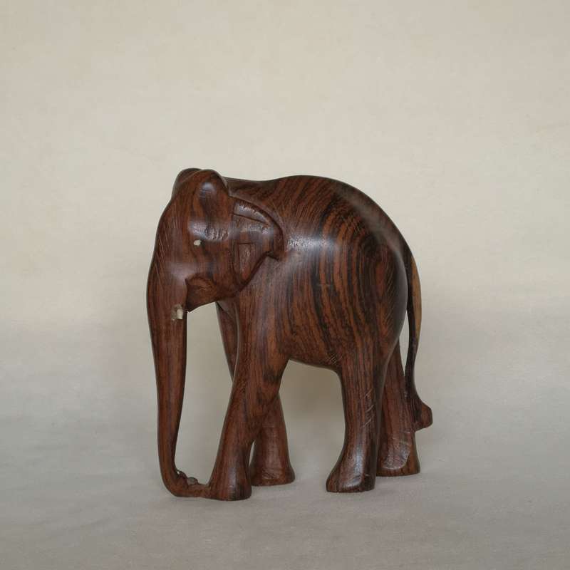 bungeejumpen ontwerp smog Vintage coromandel houten beeld olifant - Bij-Ma-Ria | vintage en retro  winkel