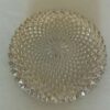 Vintage glazen plafondlamp / plafonnière Massive rond zalmkleur - Afbeelding 4