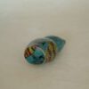 Vintage doorzichtig cloisonne emaille uiltje - Afbeelding 2
