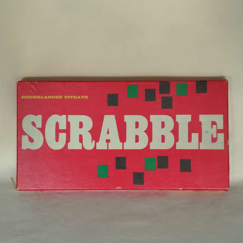 bordspel Scrabble SIO met houten letters en -houders - Bij-Ma-Ria | vintage en winkel