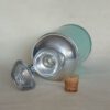 Retro aluminium thermoskan mintgroen - Afbeelding 2