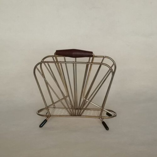 Vintage brievenstandaard Pilastro metaal / hout