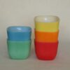 Vintage soepkommen / mokken Opale Arcopal France 5 stuks - Afbeelding 2