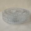 Vintage glazen plafondlamp / plafonnière rond ster Eglo - Afbeelding 2