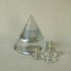 Vintage glazen waxinelichthouder set