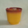 Vintage bloempot geel