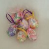 Vintage papier mache paaseieren 6 stuks