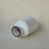 Vintage terracotta vaasje wit gestileerde afbeelding zeepaardje - Afbeelding 2