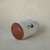 Vintage terracotta vaasje wit gestileerde afbeelding zeepaardje - Afbeelding 3