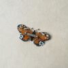 Vintage broche vlinder Dagpauwoog kraaltjes - Afbeelding 2