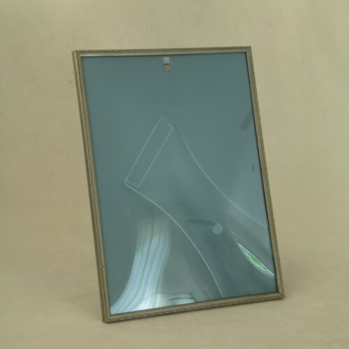 Vintage fotolijst zilver grijs bol glas