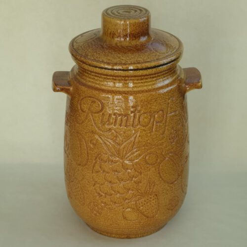 Vintage keramiek rumtopf Scheurich W.Germany 204-28 karamel