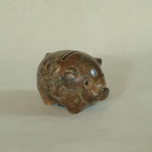 Vintage keramiek spaarpotje varkentje / spaarvarken