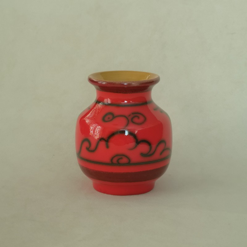 Vintage vaasje Flora Gouda Tokio 905 oranje / rood - Afbeelding 2