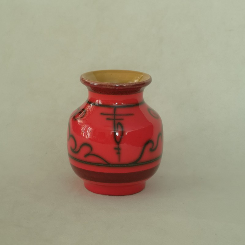 Vintage vaasje Flora Gouda Tokio 905 oranje / rood