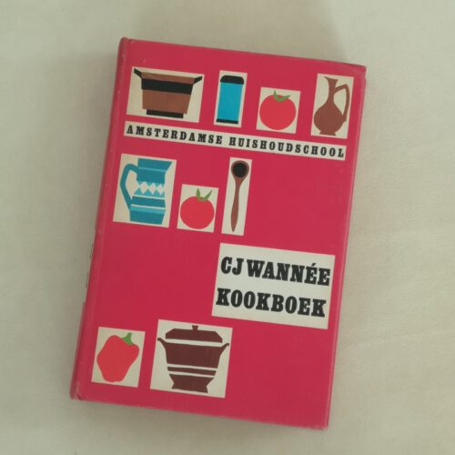 Vintage kookboek C.J. Wannee Amsterdamse huishoudschool