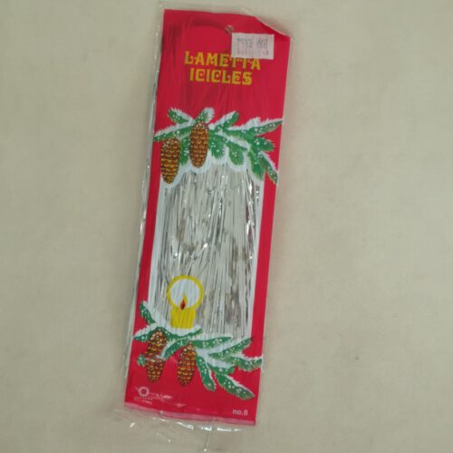 Vintage Lametta Icicles zilver