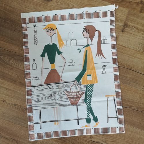 Vintage theedoek Milvia stijl