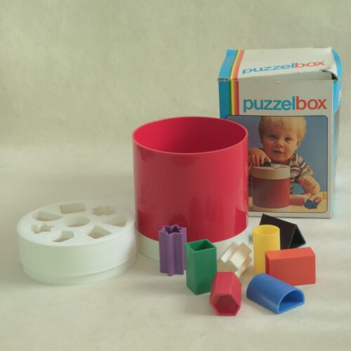Vintage kinder puzzelbox / vormenstoof Hema