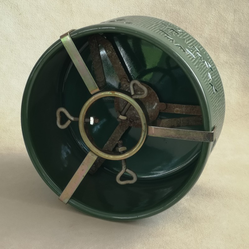 Vintage keramiek kerstboomstandaard Scheurich W.-Germany 343-23 groen sterretjes - Afbeelding 2